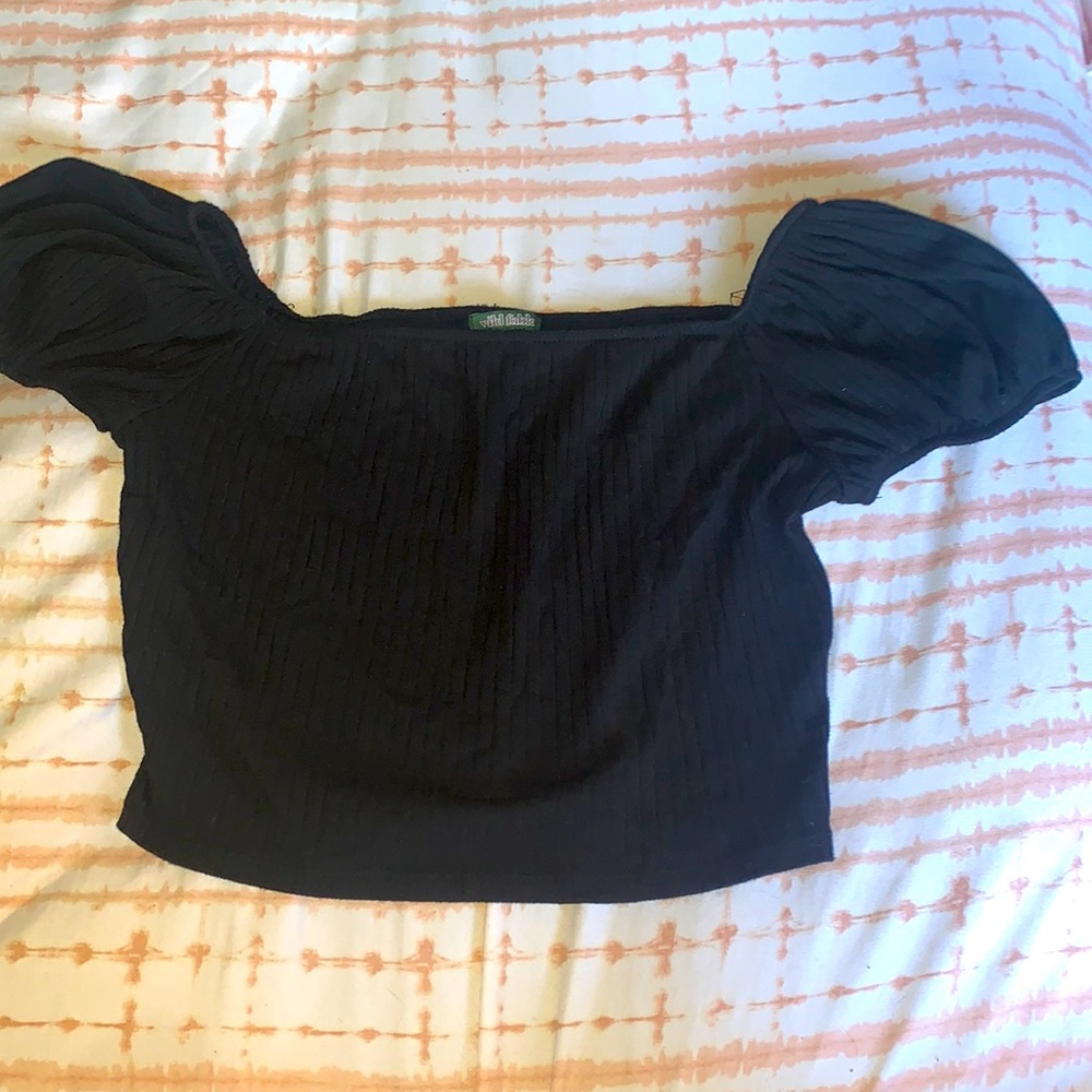 Black crop top